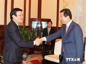 President receives RoK’s Agricultural Cooperative Federation Chairman  - ảnh 1